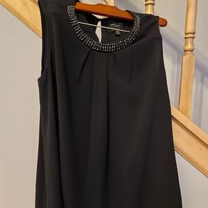 Romeo & Juliet Couture Beaded Sleeveless top Blouse Sz M
